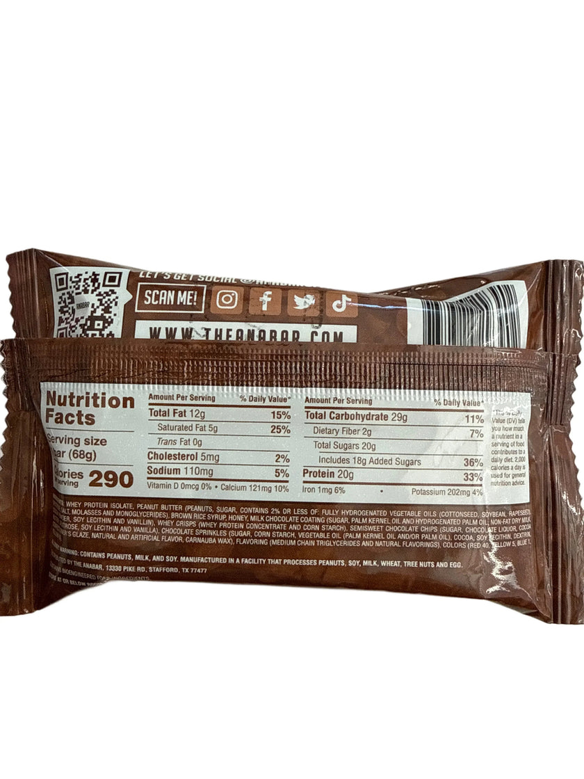 Anabar Triple Chocolate Wasted Flavour protein Bar 68G - U.S Edition