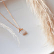 Mother of pearl cube necklace