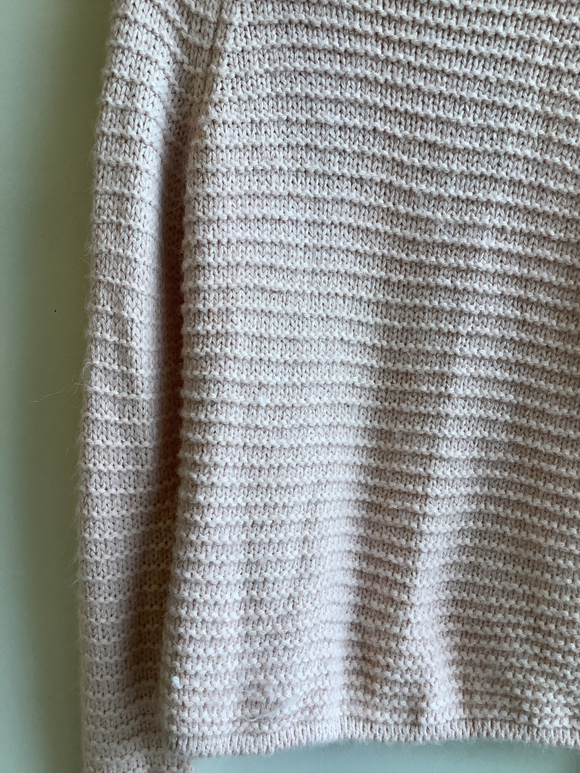 Blush Chunky Knit Turtleneck Sweater