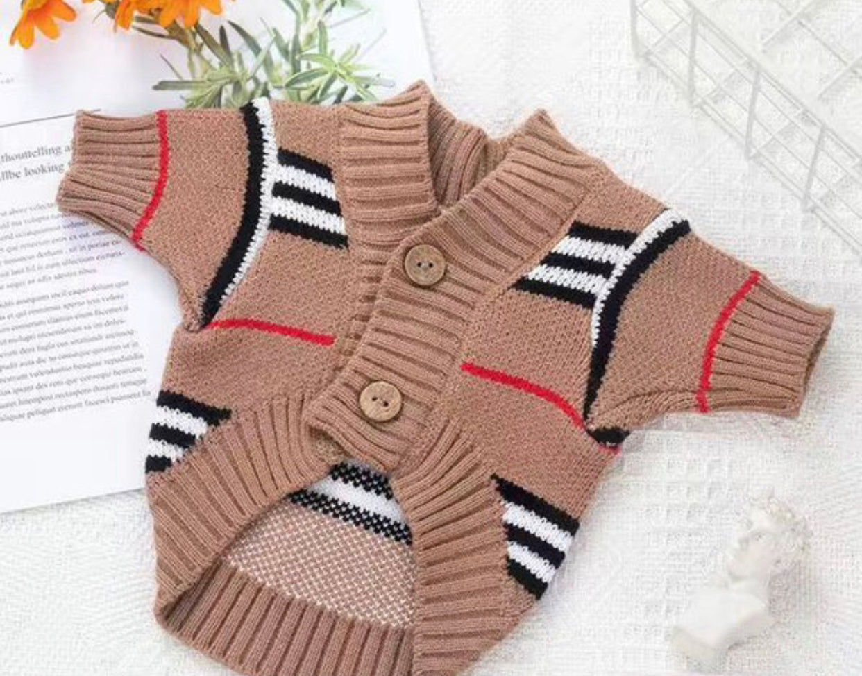 Furberry Dog Cardigan Sweater | Knit Top