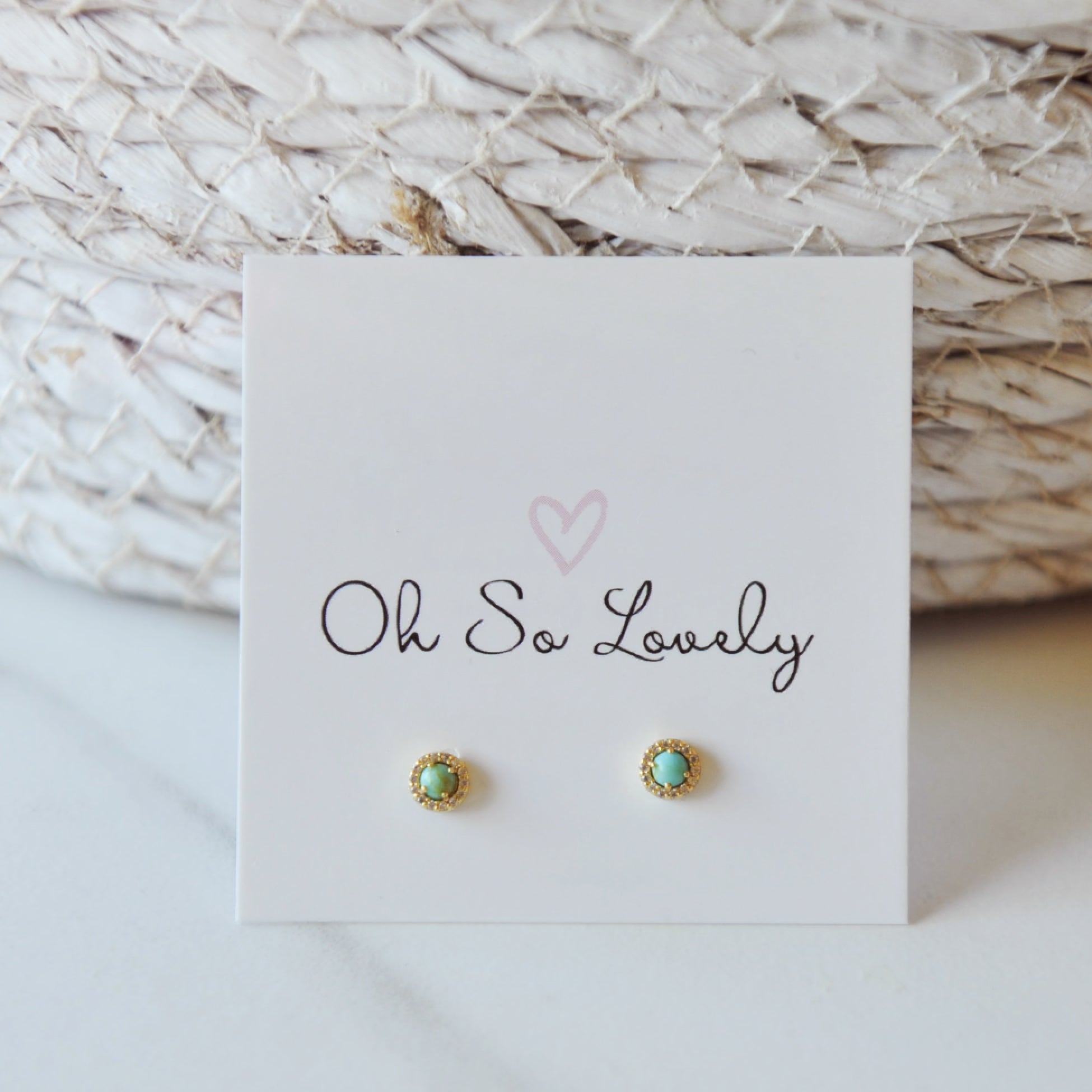 Yazmin Turquoise Stud Earrings
