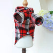 Dog Plaid Coat | Valentine Hoodie Dog Coat