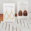 Wildflowers Wood Drop Earrings