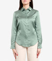 Lauren Ralph Lauren                                 Classic Fit Satin Charmeuse Shirt
