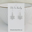 Aspen Snowflake Drop Earrings