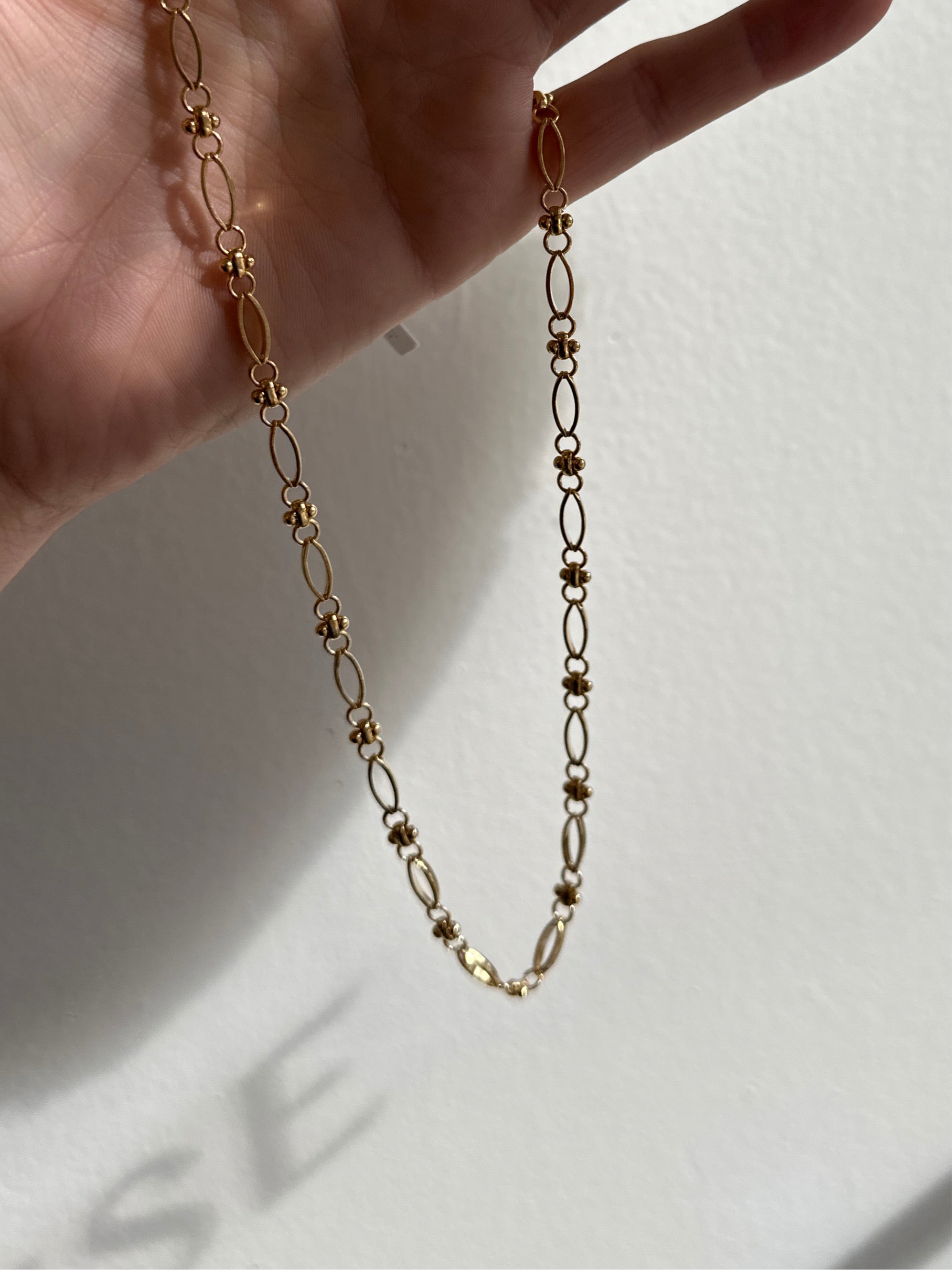 Standout Boutique 14k Gold Bond Flower Chain Necklace