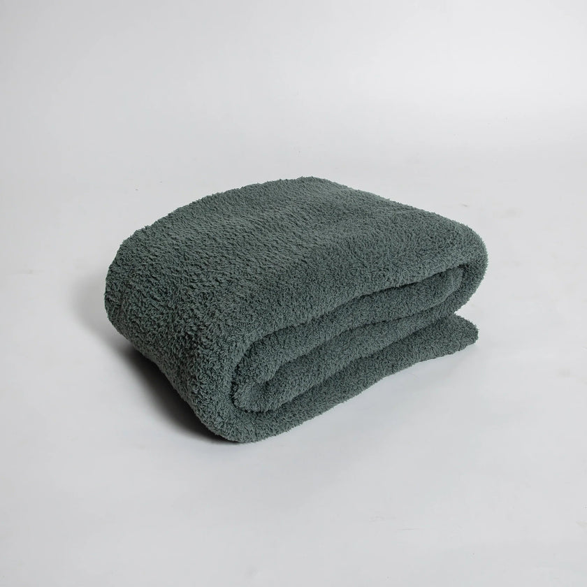 Dark Forest Solid Double Layered Print Extended Throw