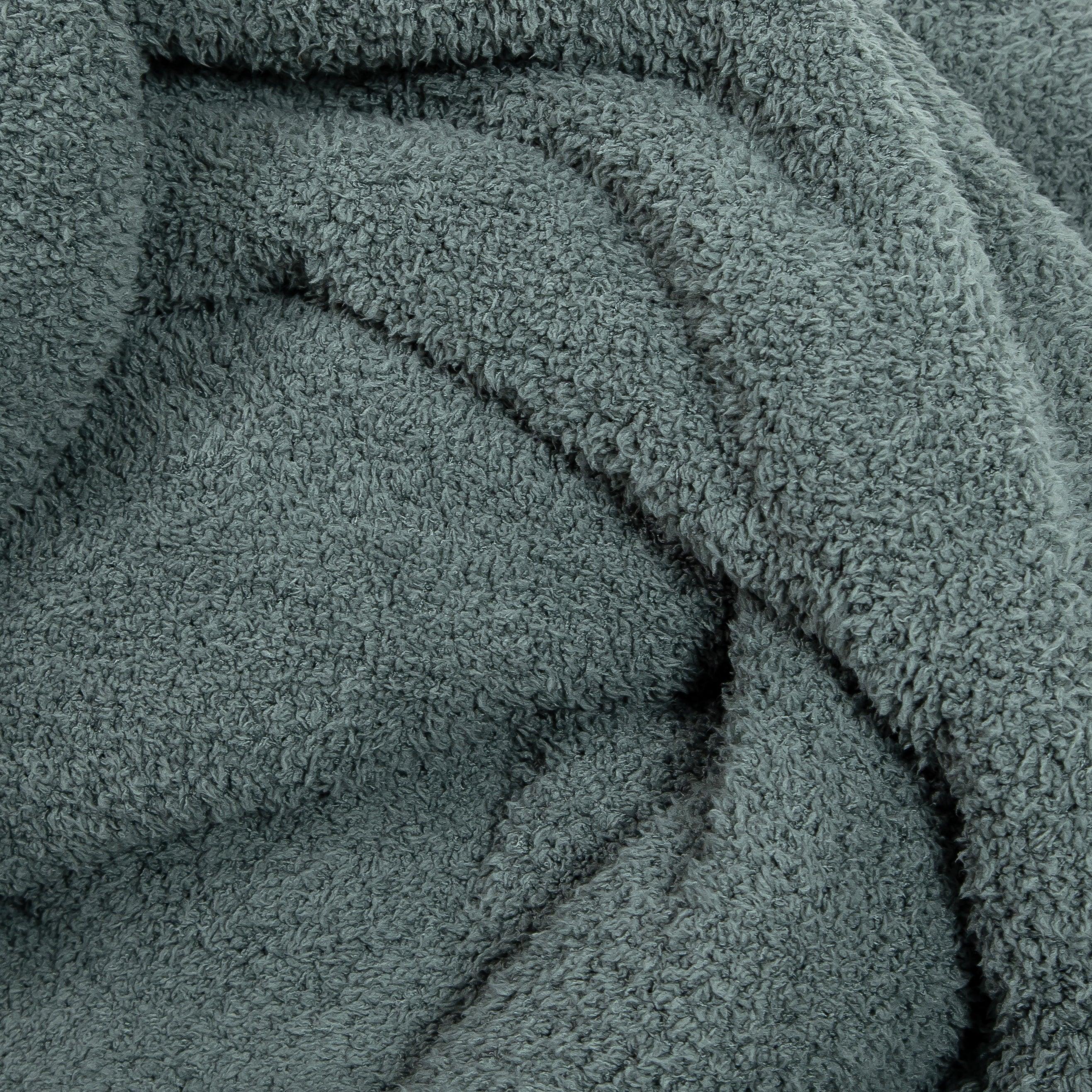 Dark Forest Solid Double Layered Print Extended Throw