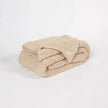 Buffed Beige Solid Double Layered Print Extended Throw