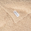 Buffed Beige Solid Double Layered Print Extended Throw