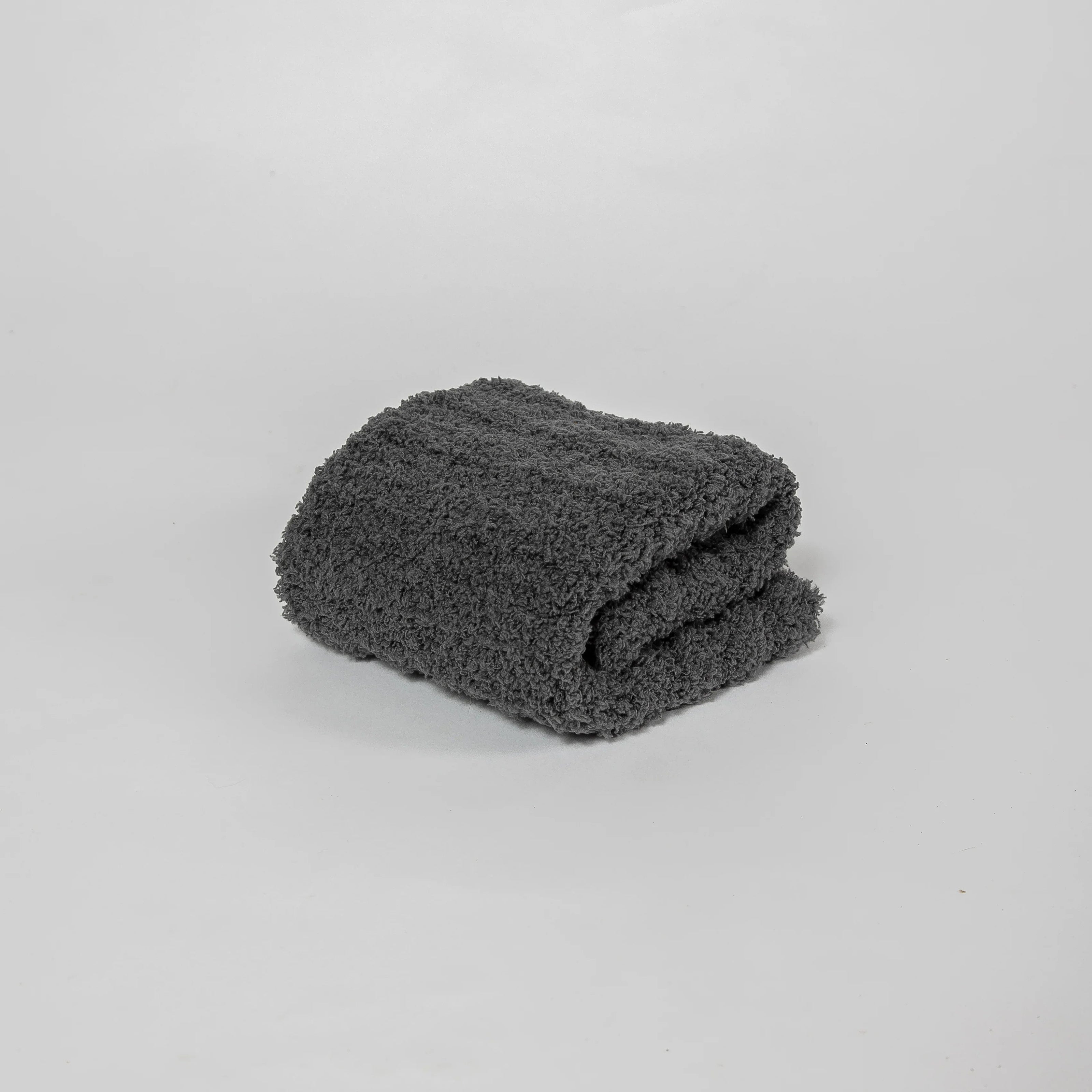 Charcoal Grey Ribbed Lovey