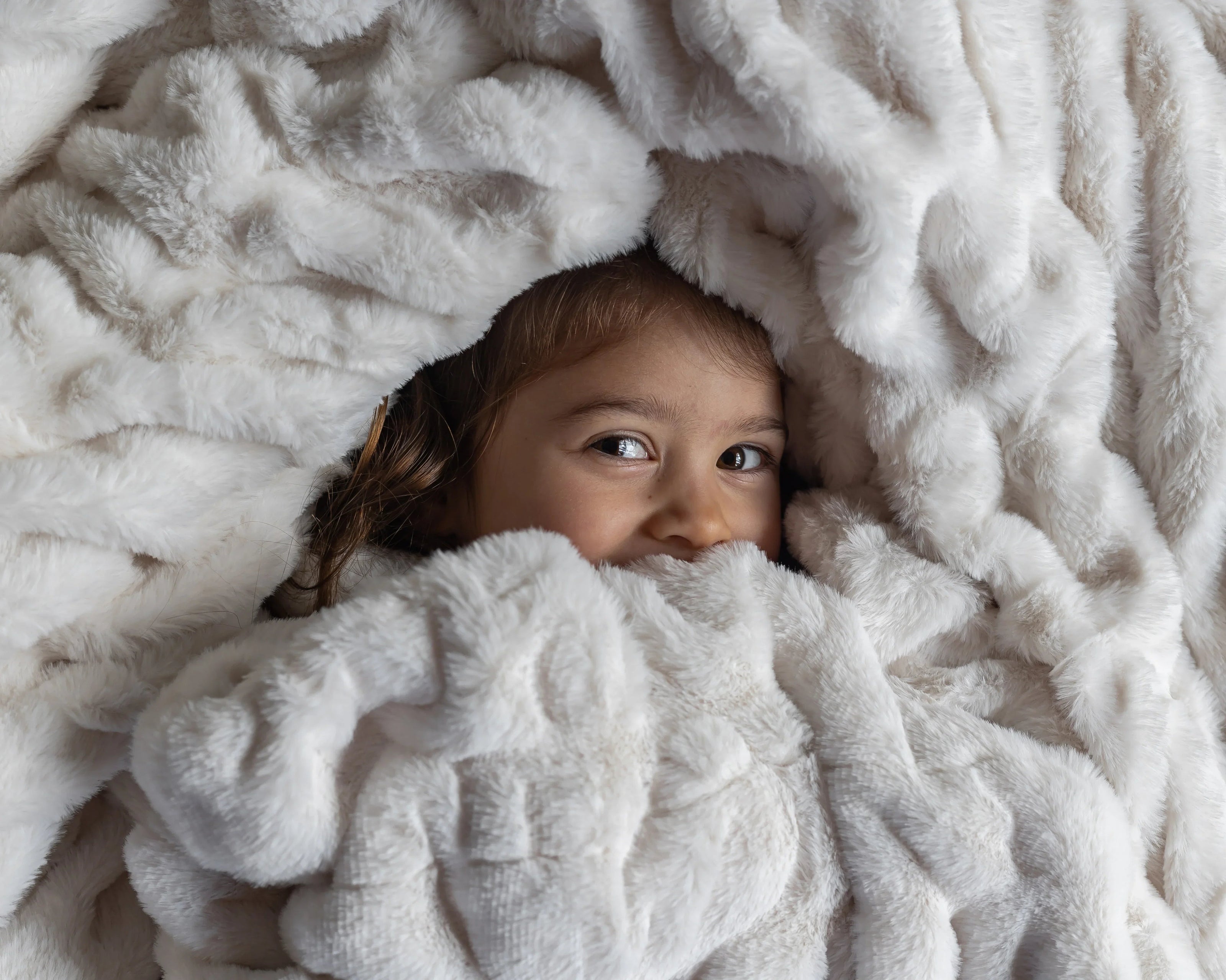 Cream Clouds Double-sided Minky Blanket