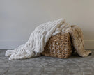 Cream Clouds Double-sided Minky Blanket