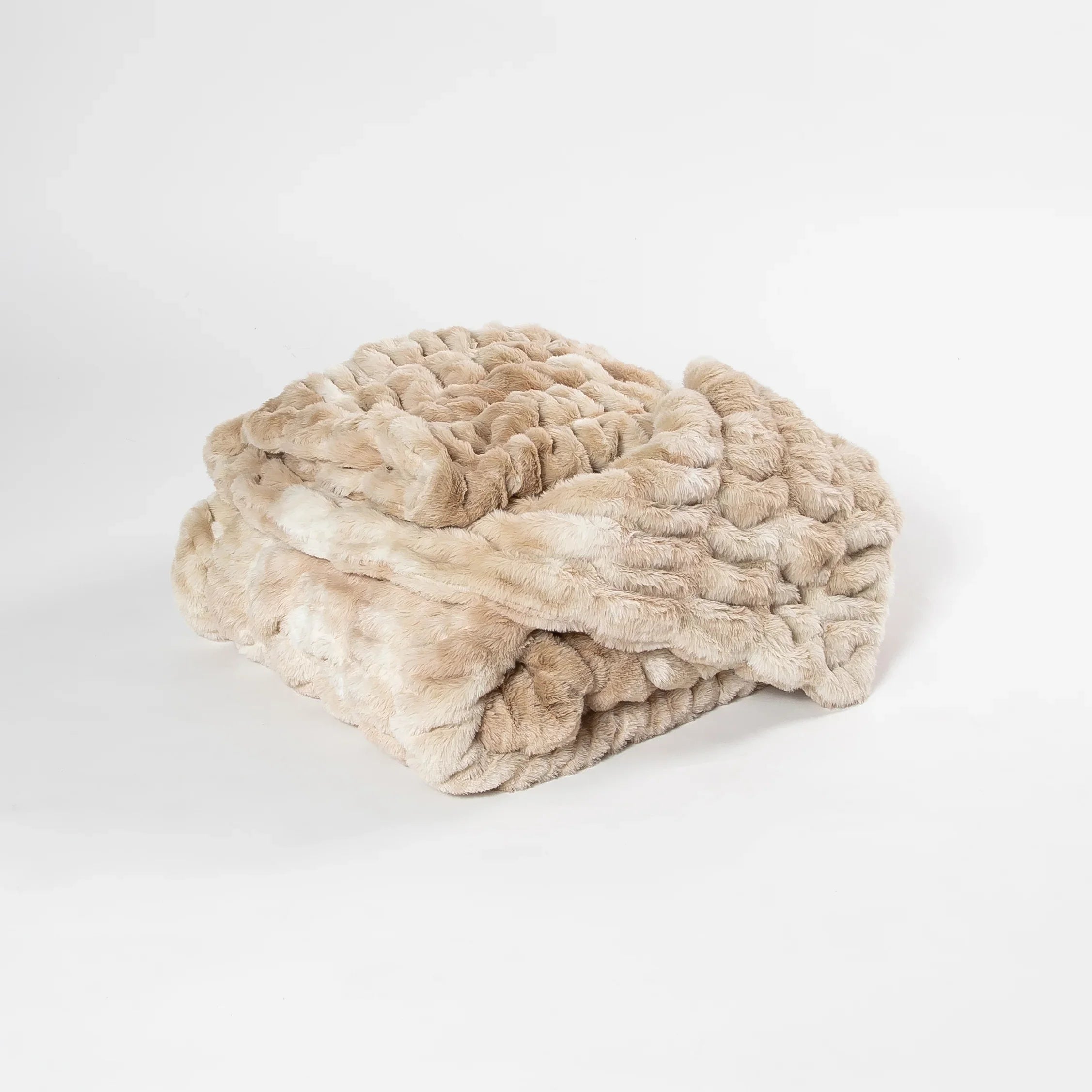 Caramel Swirl Double-sided Minky Blanket