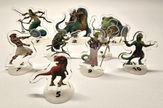 League of Dungeoneers - Enemies trackers with numbered bases