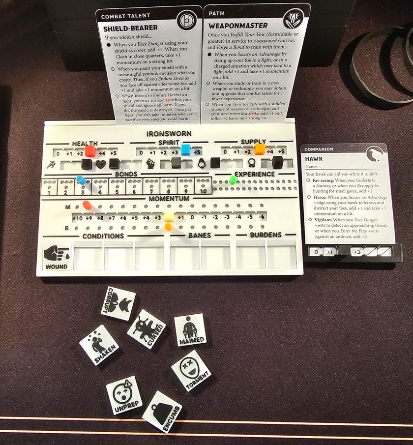 IronSworn Player Dashboard Deluxe