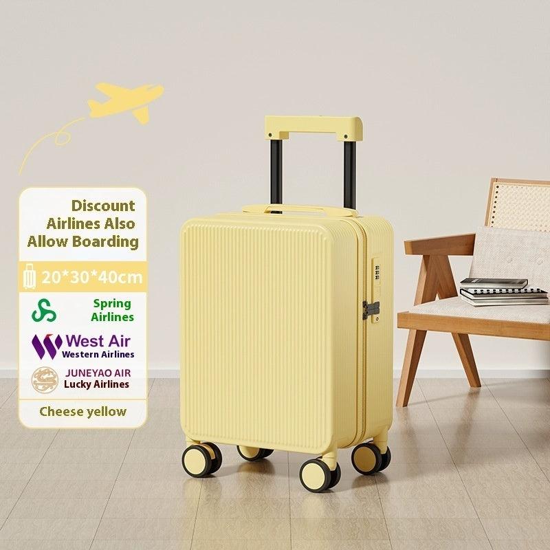 Minimalist Textured Hard Shell Carry-On Luggage – Lightweight 360° Spinner Suitcase