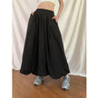 Women's All-match Simple Elegant Gathered Long  Maxi Skirt