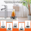 Glass Rinser, 10 Powerful Spraying Jets 360  Rotating Cup Rinser For Sink, 304 Stainless Steel Faucet Cup Washer With ABS Cup Holder For Baby Bottle, Glass Cup, Wine Glass