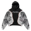 Men Skull Gothic Vintage Hoodie Sweatshirt Pullover top