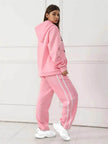 Fashion Casual joggers and hoodie set women's