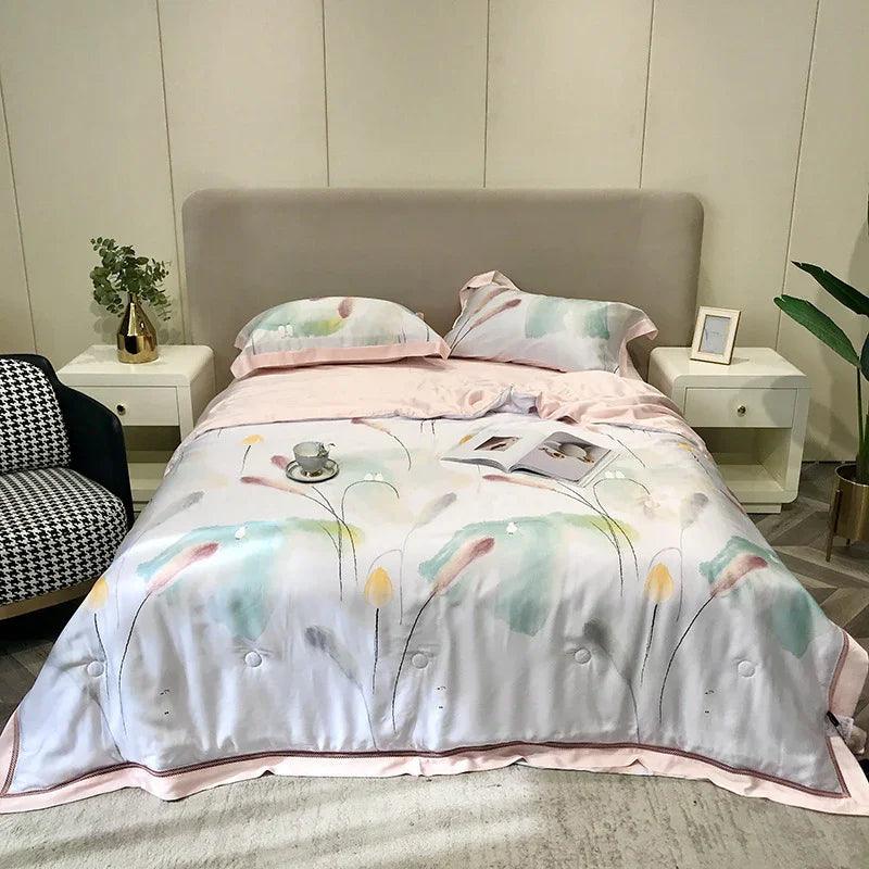 High-end Tencel Summer Cooling Duvet Four-piece Set
