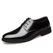 Men's Genuine Leather Business Dress Shoes – Wide Fit, Sizes 34–48