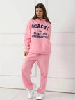 Fashion Casual joggers and hoodie set women's