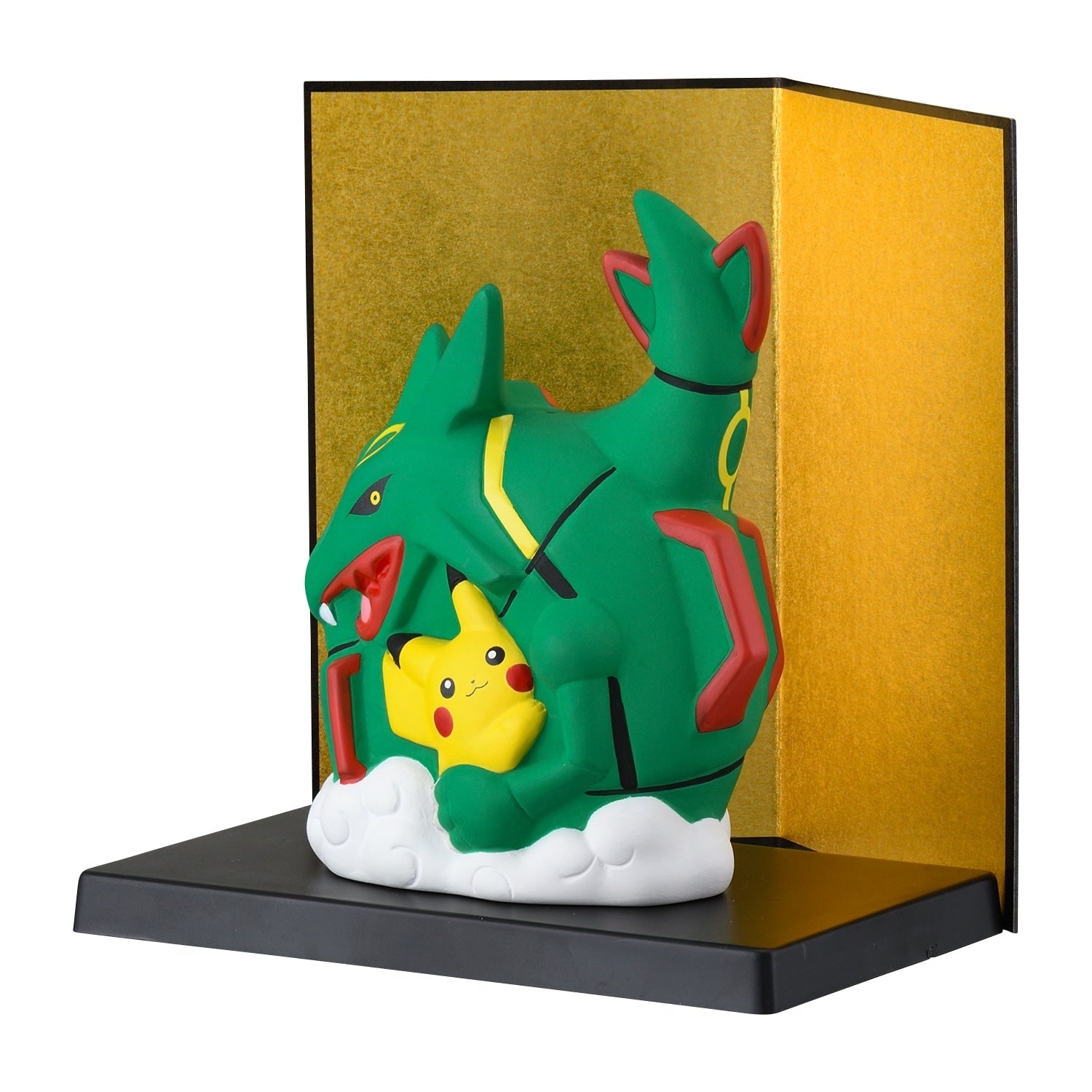 Pokemon - Pikachu and Rayquaza ceramic decoration