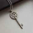 Diamond Garland Key Necklace For Women Reel Chain