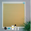 Equipped With A 15 Channel Remote Control And Solar Charging Panel, Electric Fully Blackout Honeycomb Curtain, Intelligent Silent Remote Control Curtain Detachable Lithium Battery