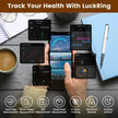 Smart Ring Health Tracker White Cloud Fitness Sleep HRV Stress Titanium IP68 7-Day Battery