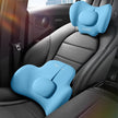 Car Memory Foam Neck Pillow & Lumbar Support – 3D Surround Headrest & Waist Cushion