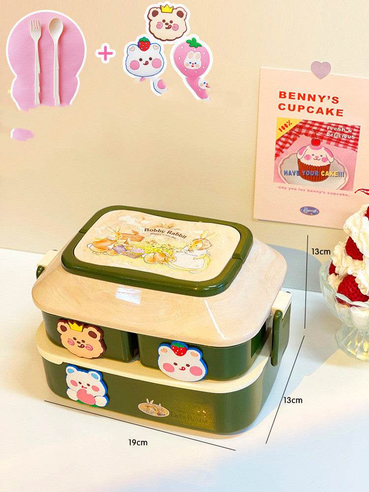 Cute Cartoon Multi-tiered  Kids Bento Lunch Box