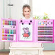 Double Panel Easel Version Watercolor Pen Set Brush Crayon Oil Pastel Children Painting Coloring Drawing Art set.