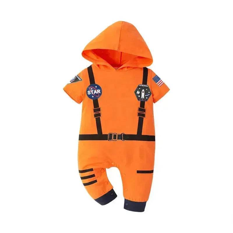 Space Suit Summer  Long-sleeved Jumpsuit Holiday Pullover Clothes Baby boy Astronaut costume