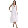 Women's Summer French Seaside Vacation Waist-tight Temperament Midi Skater Dress