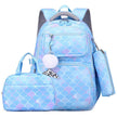 3 in 1 set Primary School Girls Backpack Lunch Bag and Pencil Pouch