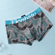 Ice Silk Men's Boxers Breathable Printed Boxer Briefs Mid waist