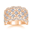 Lace Snowflake Moissanite Ring – S925 Silver, GRA Certified | Platinum, Gold & Rose Gold