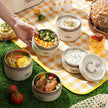 Portable Insulated Work Lunch Box and Canvas Lunch Bag