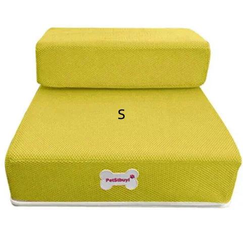 Foldable Pet Stairs – 2-Step Foam Dog & Cat Steps (Small & Large, Multiple Colours)