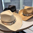 Summer Outdoor Ethnic Style Felt and Straw Cowboy Hat