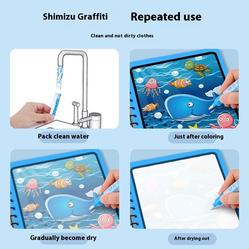 Children's Magic Water Painting Book for Kids – 8 Themes (Ages 4–6)