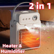 2 in 1 Indoor House Room Humidifier and Space Heater Warm Air Blower