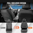 Seat Covers, Universal Car Seat Covers Full Set Seats, Front And Rear Seat, 13pcs Faux Leather Seat Cover, Full Enclosed Design, Detachable Headrest And Airbag Compatible, For Most Car SUV Truck