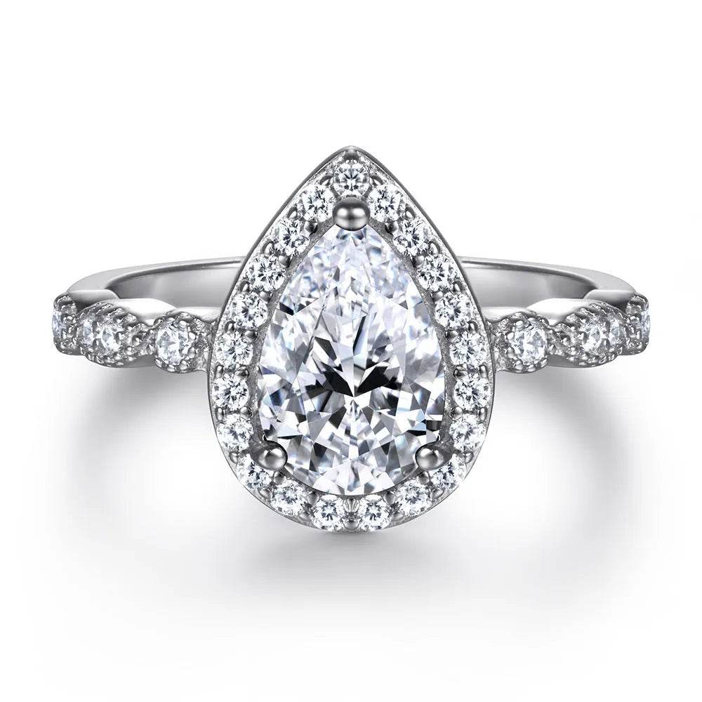 Fashion Ring Set Ladies 925 Sterling Silver Combination Wedding Ring women