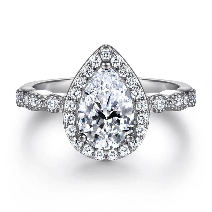 Fashion Ring Set Ladies 925 Sterling Silver Combination Wedding Ring women