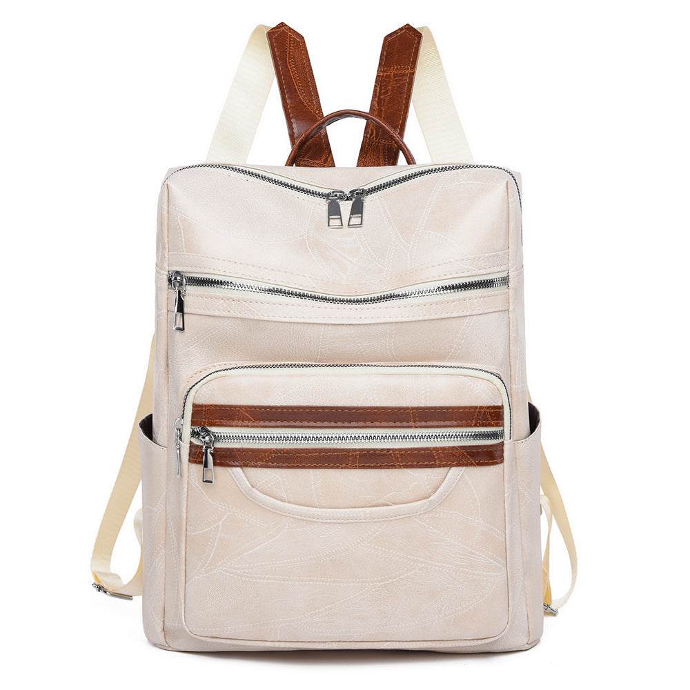 Leather Backpack Large Capacity for Women's - PU Soft