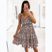 European And American Spring And Summer Small Floral Digital Printing Slip Dress